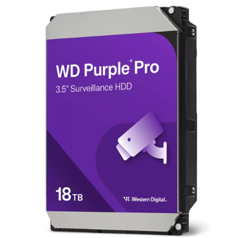 18 TB WD 3.5 PURPLE PRO SATA3 7200RPM 512MB 7/24 GUVENLIK WD181PURP (3 YIL RESMI DIST GARANTILI) 