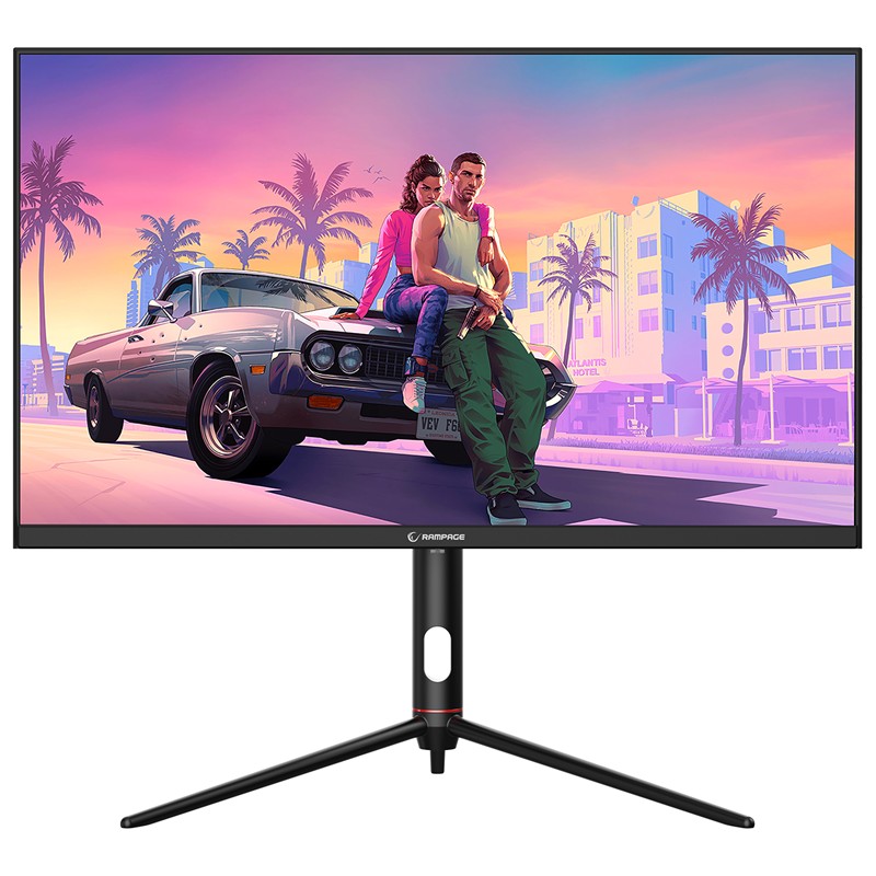 RAMPAGE GLACIER GL27R180Q 27" 180HZ 1MS AUO IPS QHD 2K PİVOT SİYAH OYUNCU MONİTÖRÜ 