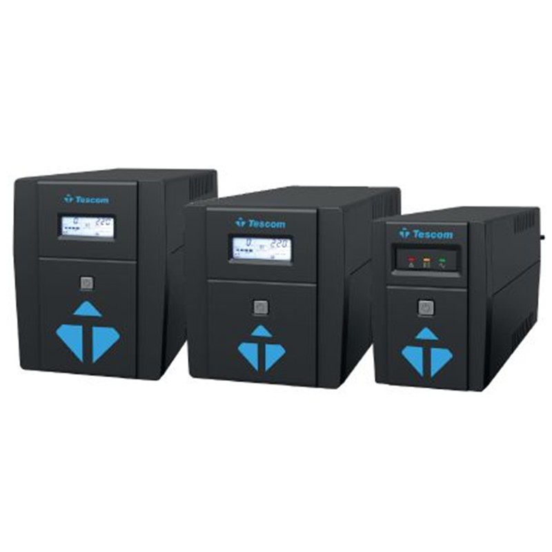 TESCOM LEOAP 1000VA 1F/1F (2X7AH) 5/10DK LCD LINE INTERAKTIF UPS 